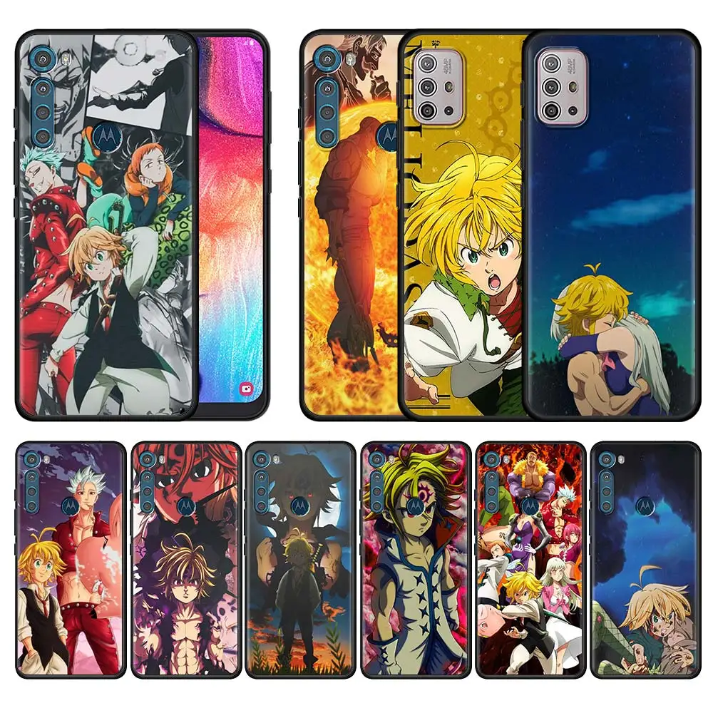 

Seven Deadly Sins Anime Case for Motorola Moto G9 Play G8 Power Lite One Fusion Plus G Stylus Soft Silicone Phone Shell Cover