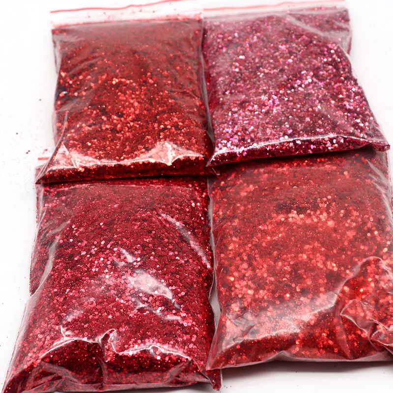 Голографический пигментный порошок 50 г блестки Смешанные розовые синие красные