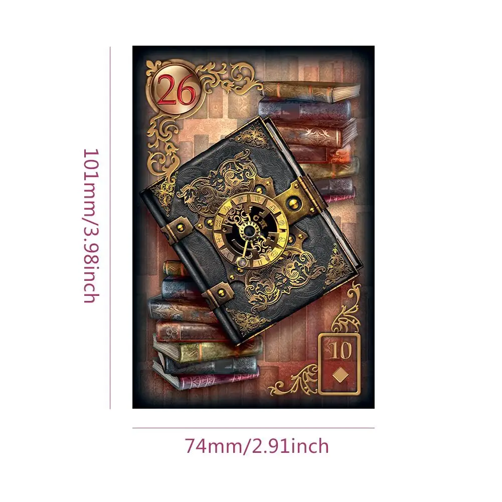 

47 Cards Gilded Reverie Lenormand: Expanded Edition Mass Market Paperback With Online Guidebook For Children Audit Games