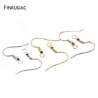 Оптовая продажа 14k золотые серьги-Крючки для ушей аксессуары для изготовления сережек фурнитура для самостоятельного изготовления ювелирных изделий материал