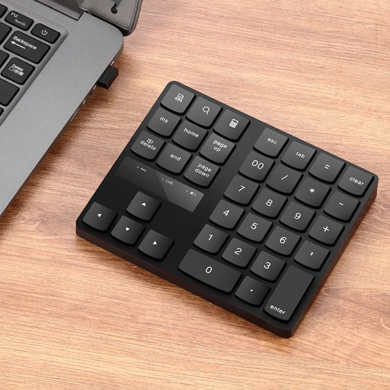 

35 Key Numeric Keyboard Multi-Function Rechargeable Wireless Mute External Keyboard for Tablet / Laptop / Desktop