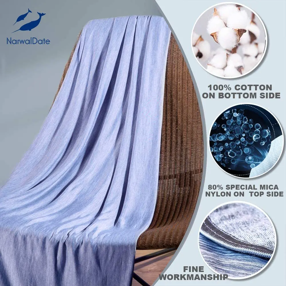 Охлаждающее утяжеленное одеяло Cool to Touch Tech нейлоновое охлаждающее волокно