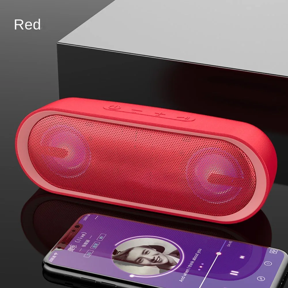NUBWO светодиодная портативная беспроводная Bluetooth Колонка IPX5 Водонепроницаемая 15