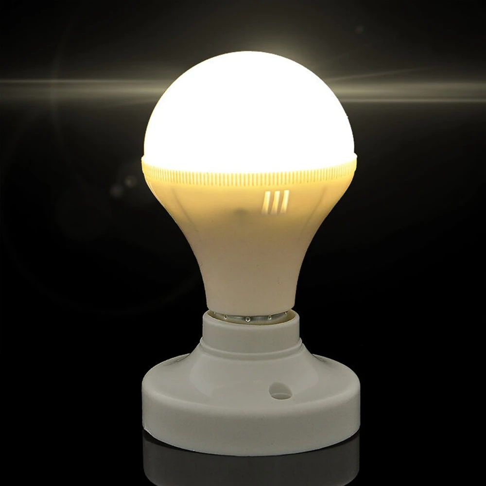 

Round E27 LED Lamp Screw Base Bulb Holder Converter Light Bulb Base Lamp Socket Adapter Energy Saving