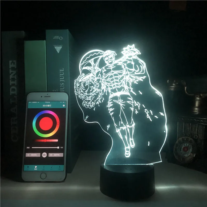 Аниме-лампа Семь смертных грехов с управлением через приложение | Лампы и