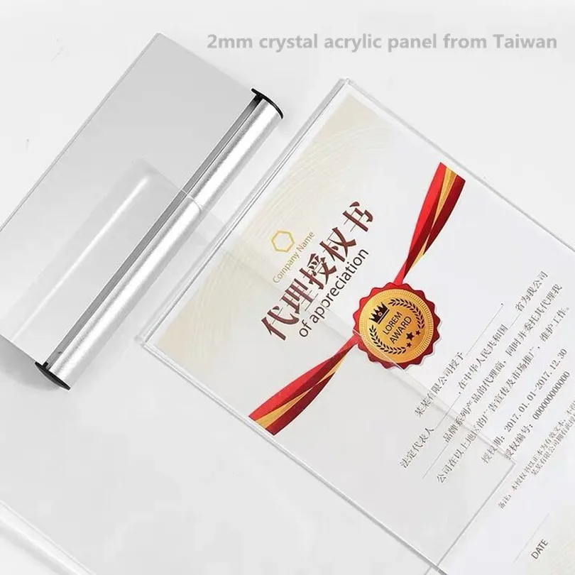 A6 столика палатки and sign acrylic menu holdersclear держатель знака с alumnum база акриловая фоторамка