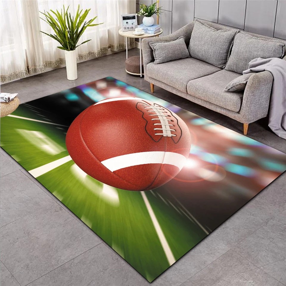 Зеленый бейсбольный ковер для футбола Детский поля спальни гостиной напольные