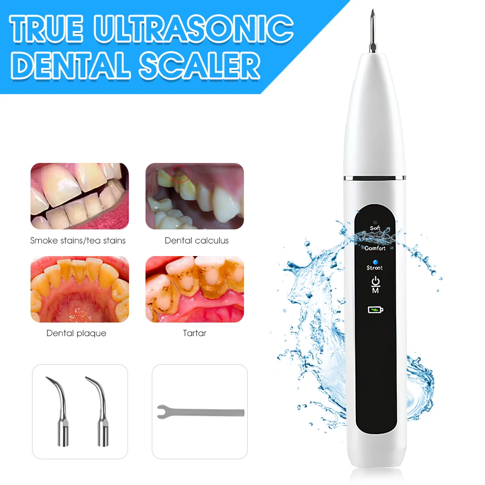 

Portable Electric Sonic Scaler Household Dental Calculus Remover Tartar Stains Whitening USB Rechargeable Tooth Cleaner