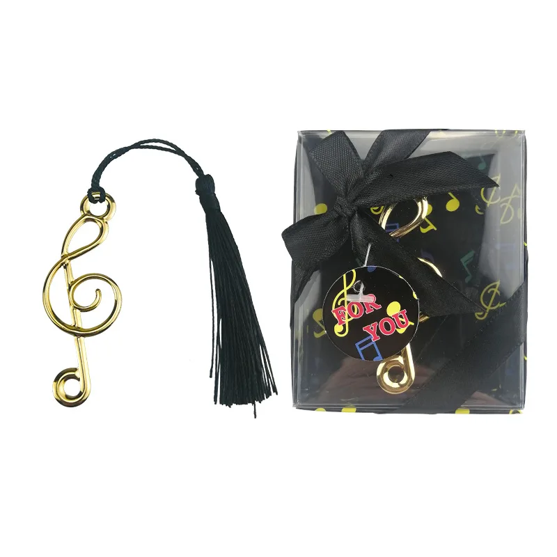 Музыкальная нотка металлическая закладка для свадебной вечеринки подарок на