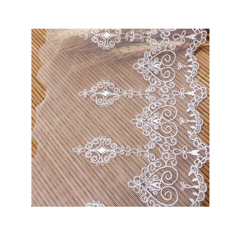 Свадебная фата шириной 14 см аксессуары пошива одежды ткань кружево лента-сетка