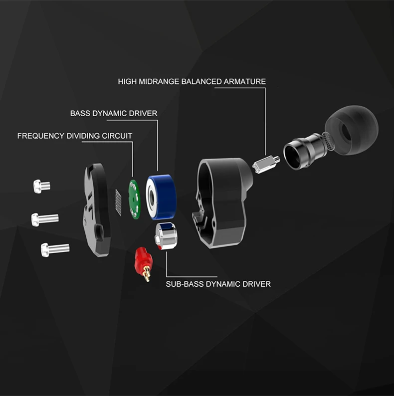 Наушники-вкладыши с гибридной технологией Revonext QT2S 2DD+ 1BA, HIFI Monito, спортивные наушники для бега, наушники-вкладыши, кабель для обновления QT5