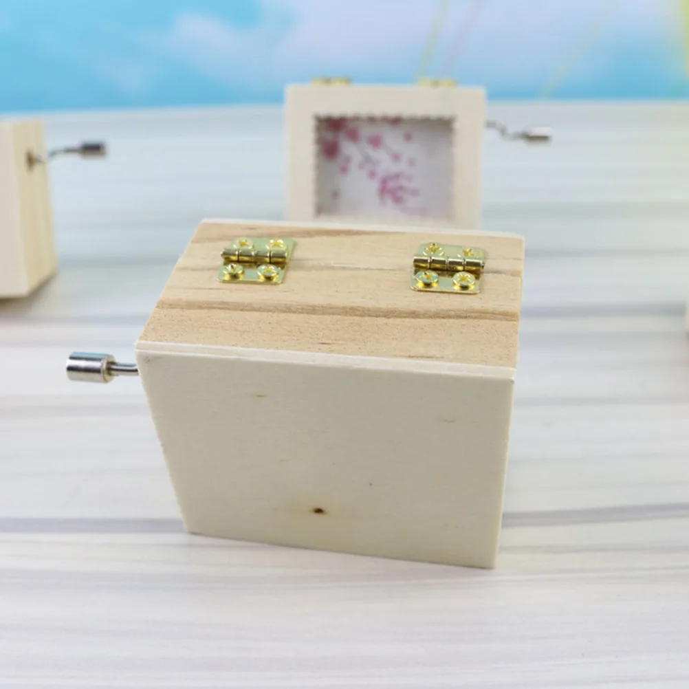 1 шт. ручная музыкальная шкатулка деревянные поделки креативная декоративная