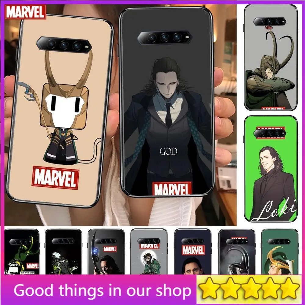 

Marvel Loki Laufeyson Phone Case For xiaomi redmi Black Shark 4 Pro 2 3 3s Cases Helo Black Cover Silicone Back Prett mini cover
