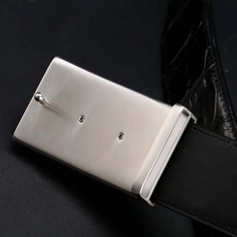 

yinshang crocodile leather men belt men belt Plate buckles men belt punch crocodile leather men belt business leisure