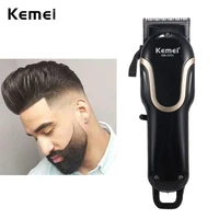 kemei professional fade hair clipper for men electric cordless cutter rechargeable mower body grooming barbershop styling tools