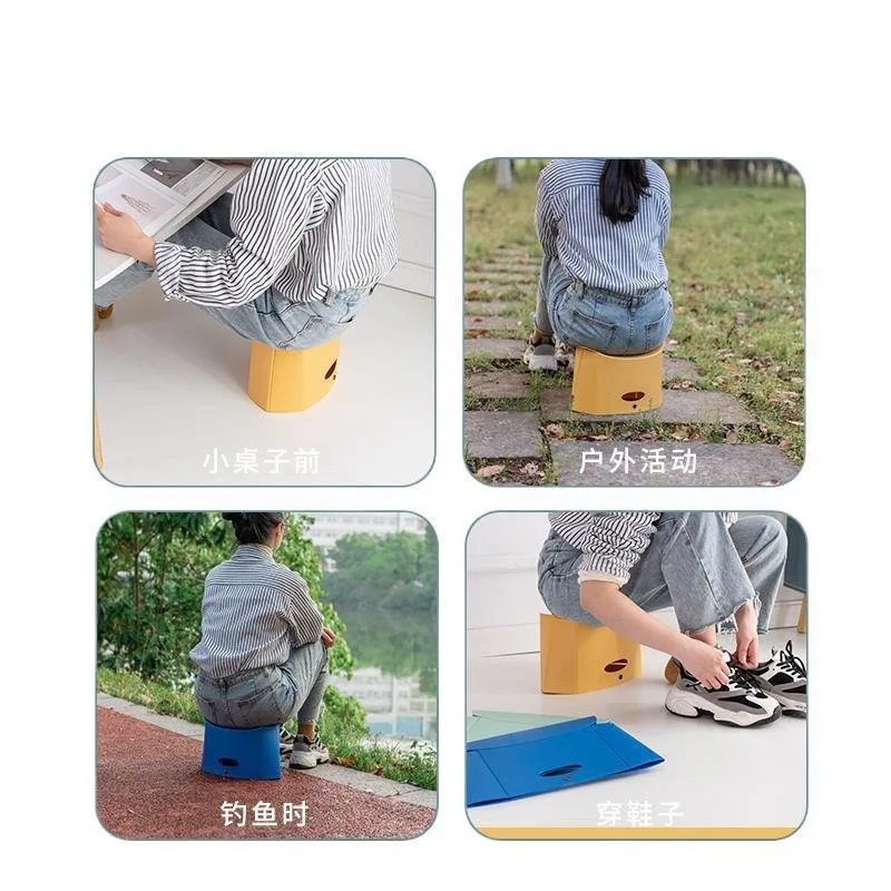 

1pcs Folding Stool Ottomans Portable Outdoor Travel Camping Stool Fishing Chair Folding Paper Chair MJ