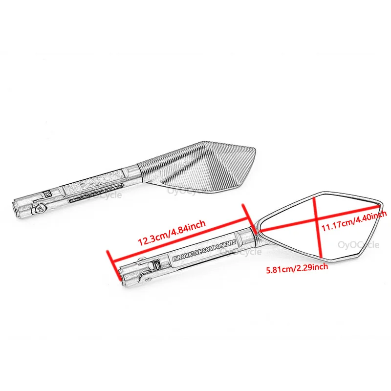 Универсальные аксессуары для мотоциклетных зеркал 8 мм 10 зеркала заднего вида