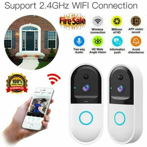 

2020 New Wireless WiFi DoorBell Smart Video Phone Door Video Ring Intercom Security Camera / Call Doorbell