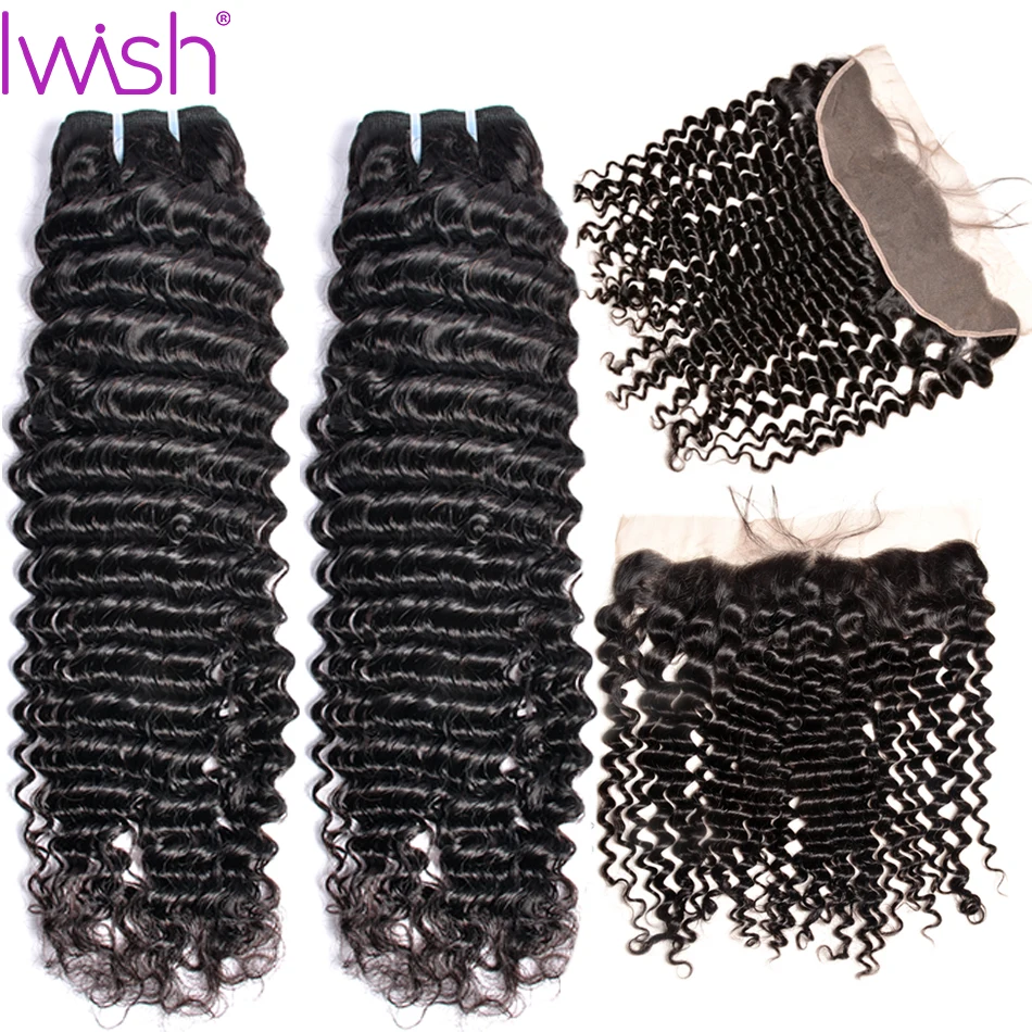 Перуанские пряди волос с фронтальной 3 кудрявые человеческие волосы 13x4