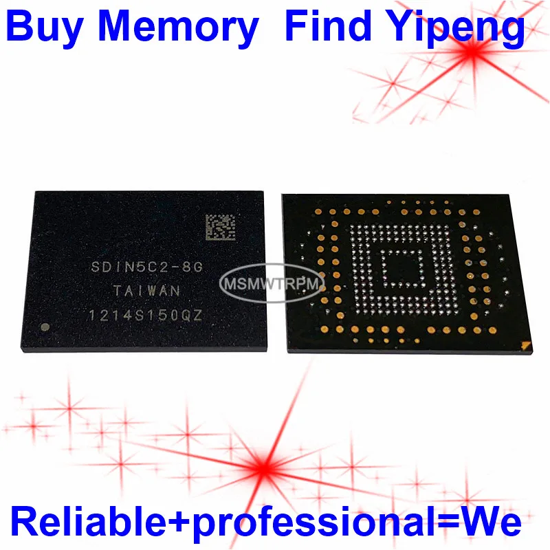 SDIN5C2-8G BGA169Ball EMMC 8GB мобильный телефон памяти Новый оригинальный и второй рукой спаянные шары протестированы ОК