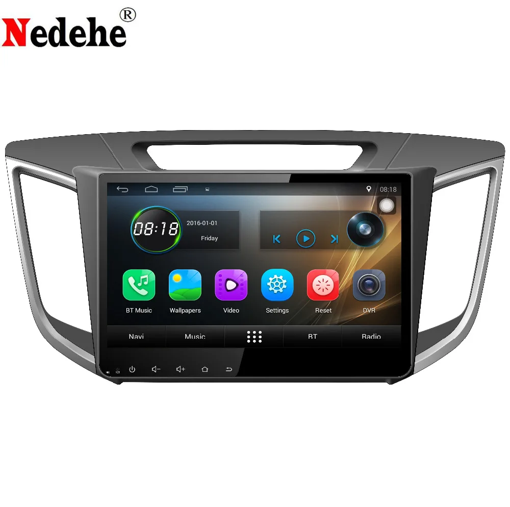 Nedehe 4G ОЗУ 10 1 &quotAndroid 9 0 автомобильный dvd gps плеер для HYUNDAI IX25 CRETA навигатор Аудио