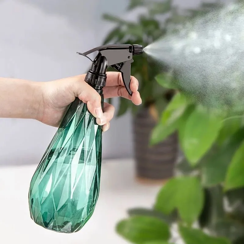 500/750ml Diamond Gardening Spray Bottle Adjustable Sprayer High-capacity Flower Plant Watering Kettle Home Disinfection Tool