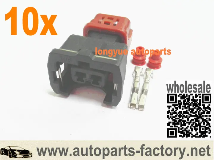 Longyue 10kit Z32 300ZX OEM стиль 2 pin топливный инжектор разъем Terminal Kit для Nissan|Кабели
