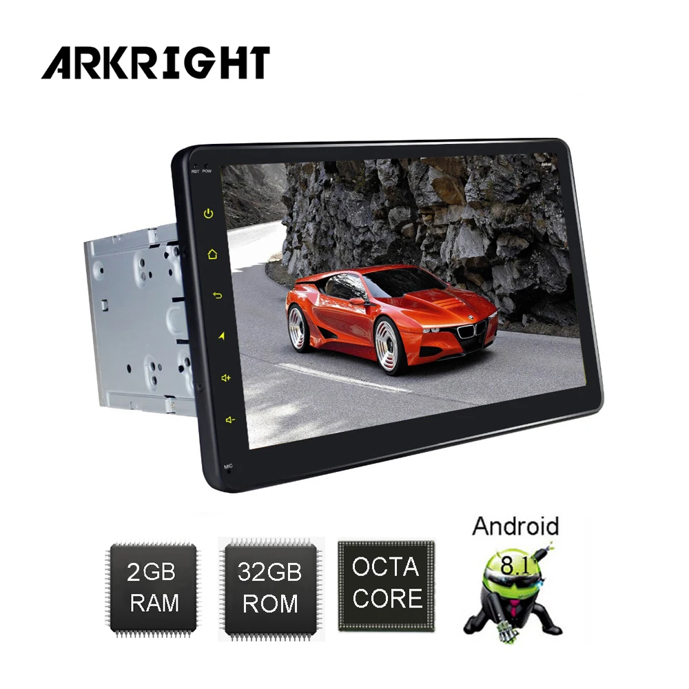 ARKRIGHT 10," 2 Din Android 8,1 Автомобильный плеер Автомобильный Радио мультимедийный плеер gps wifi встроенный DSP/4G/wifi