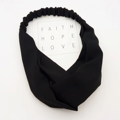 Повязка для волос женская замшевая мягкая эластичная однотонная винтажная лента