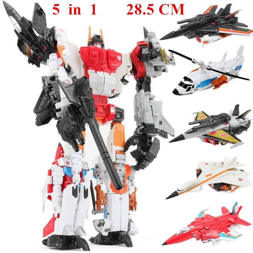 HZX 5 in 1 SET C HaiZhiXing 5 в 1 игрушка трансформации аниме Разрушитель робот автомобиль фигурки самолет Танк мотоцикл Модель Детская игрушка подарок - Цвет: HZX 5 in 1 SET C