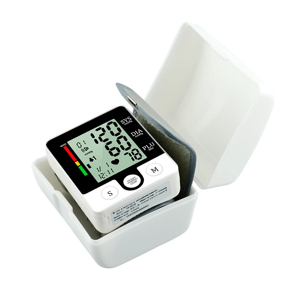 

Wrist Digital BP Blood Pressure Monitor Meter Automatic Sphygmomanometer Smart Medical Machine Pulse Rate Fitness Measurement