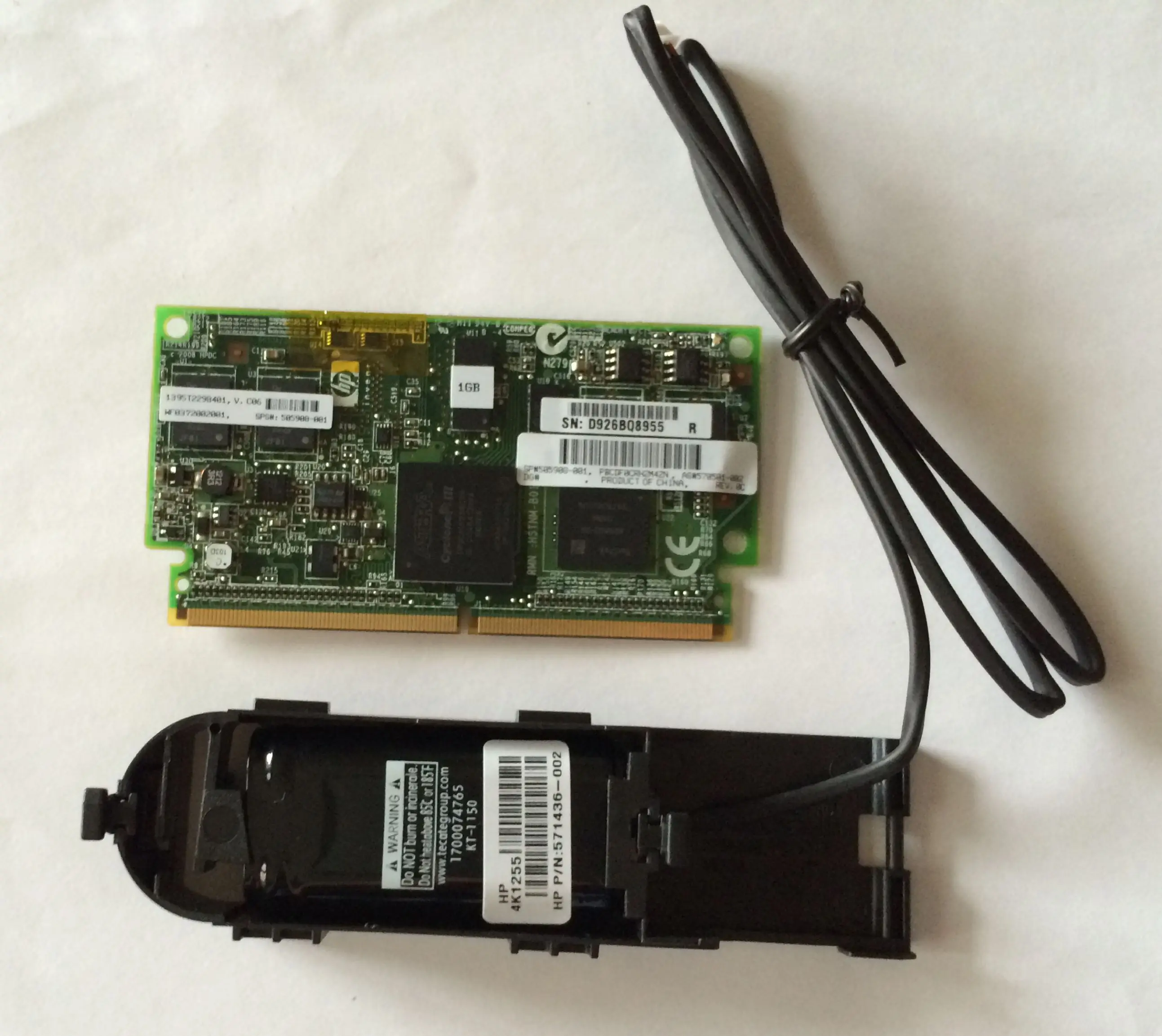 505908-001 570501-002 534562-B21 1GB Cache FBWC аккумулятор