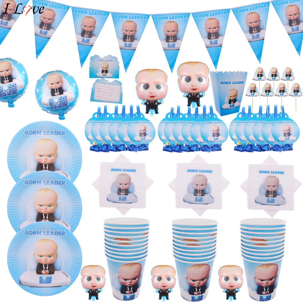 С рисунком из мультфильма для маленьких Boss 10 шт./лот Новогоднее украшение свадьбы