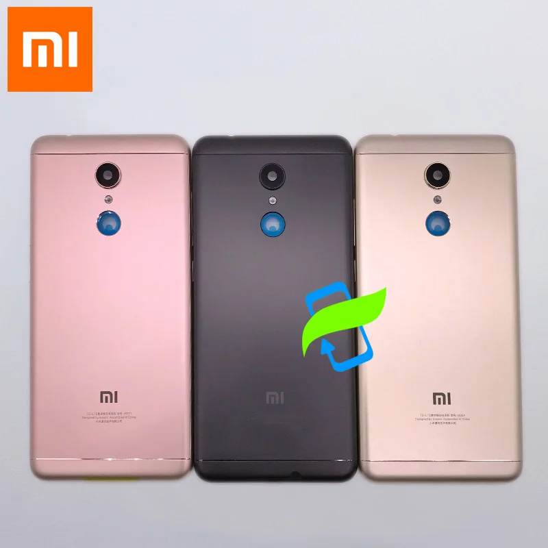 Оригинальная Задняя крышка батареи для Xiaomi Redmi 5 Redmi5 задняя крышка корпуса задняя дверь чехол для Redmi 5 Кнопки громкости питания+ объектив камеры