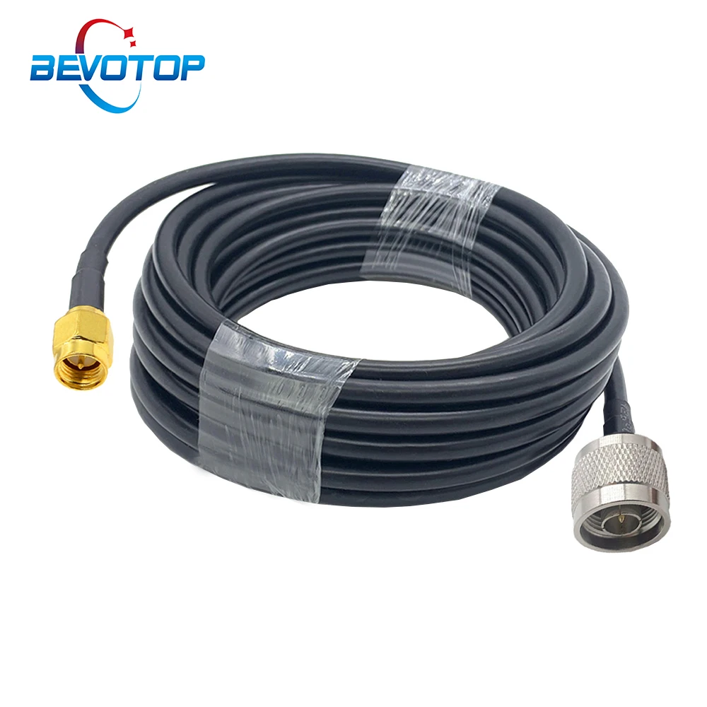 LMR200 Cable N Male to SMA Male Plug RF Adapter Cable 50 Ohm Low Loss RF Coaxial Extension Cord 3G 4G LTE Antenna Cable Jumper