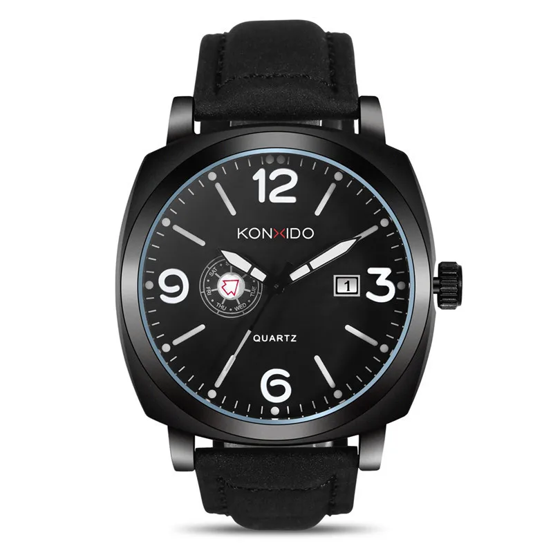 

KONXIDO/gallery of 6218 sports men's fashion leisure male square watch waterproof calendar