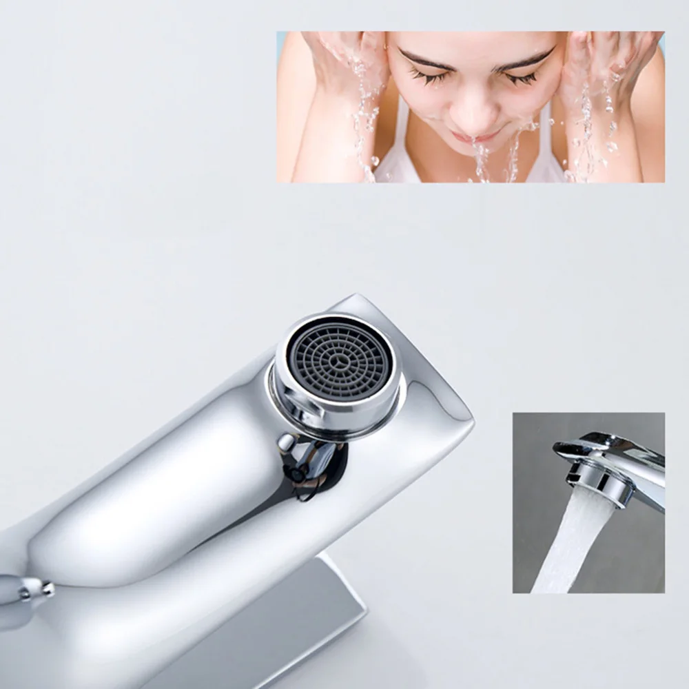 

Single-Handle Bathroom Hot and Cold Water Single Hole Bathroom Basin Water Tap(Without Hot and Cold Hose)