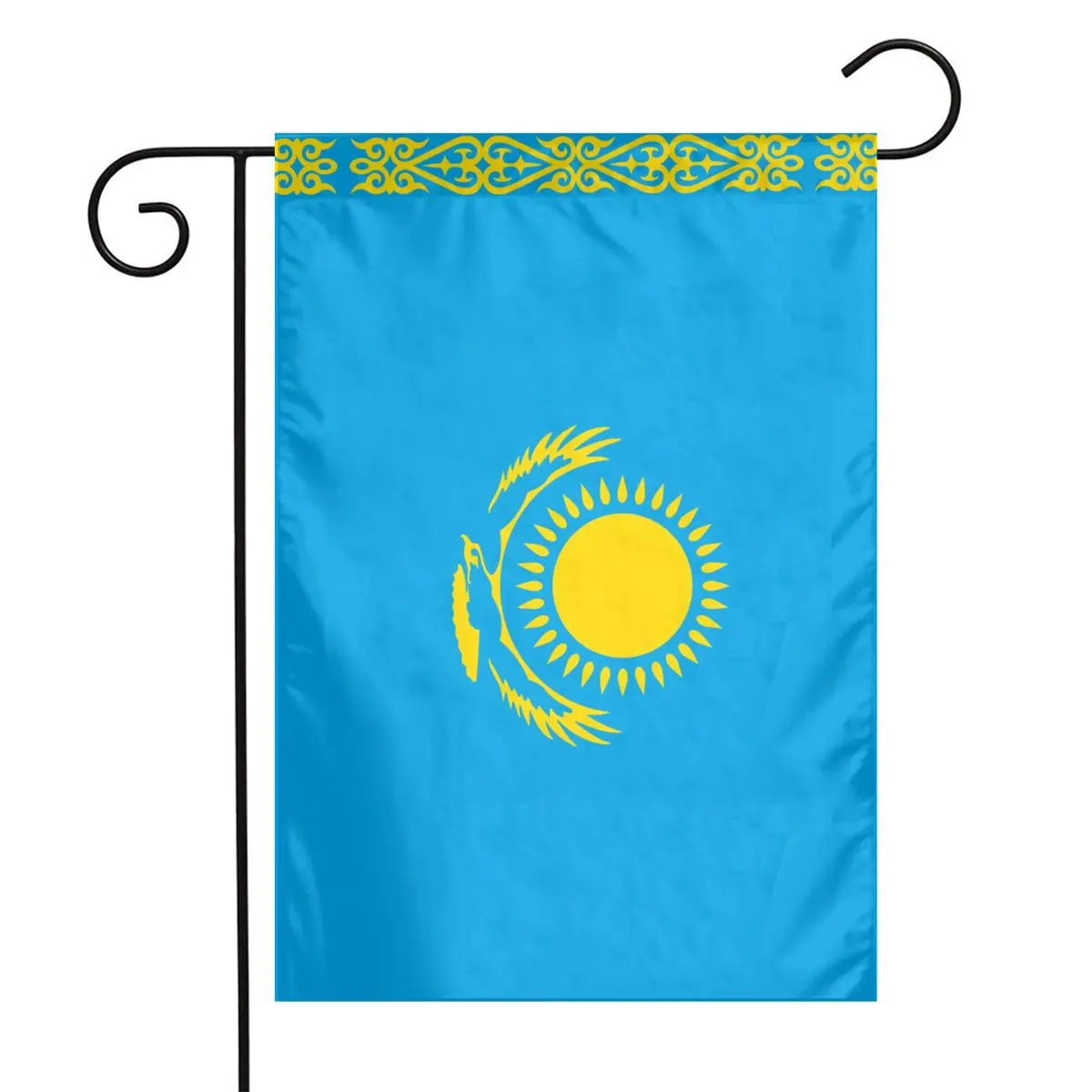 

Kazakhstan flag Garden flags 30 X 45 cm double-sided flags, used for garden decoration and courtyard decoration