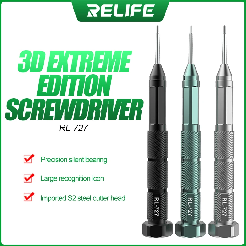 

RELIFE RL-727 3D экстримальных отвертка бит импортные S2 Сталь режущая головка анти-скольжения точность Разборка инструментов для ремонта телефон...