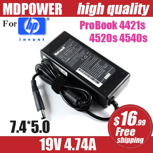 19V 4.74A For HP ProBook 4421s 4520s 4540s Pavilion DV3 DV4 DV5 DV6 8560p 8540w Notebook laptop supply power AC adapter charger - купить по