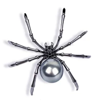 fashion pop metal spider brooch personality insect suit lapel pin hat clothing scarf buckle men and woman accessories gift