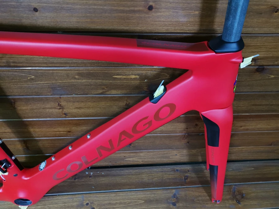 T1000 карбоновая красная рама colnago для шоссейного велосипеда 12+ цветов на выбор, Сделано в Тайване, высококачественный карбоновый велосипед