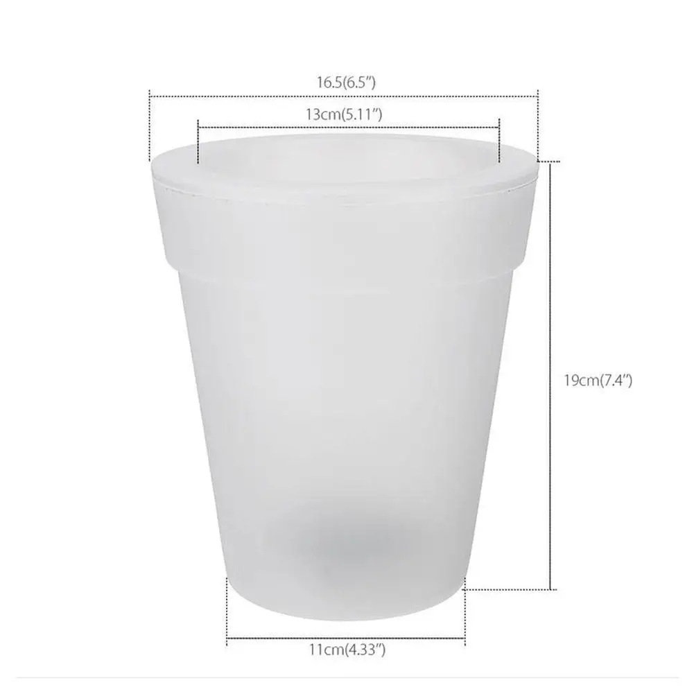 

LED Solar Plastic Flowerpot Landscape Light Creativity Outdoor Container Decorations Plant Light Gardening Flowerpot Lamp I8H3