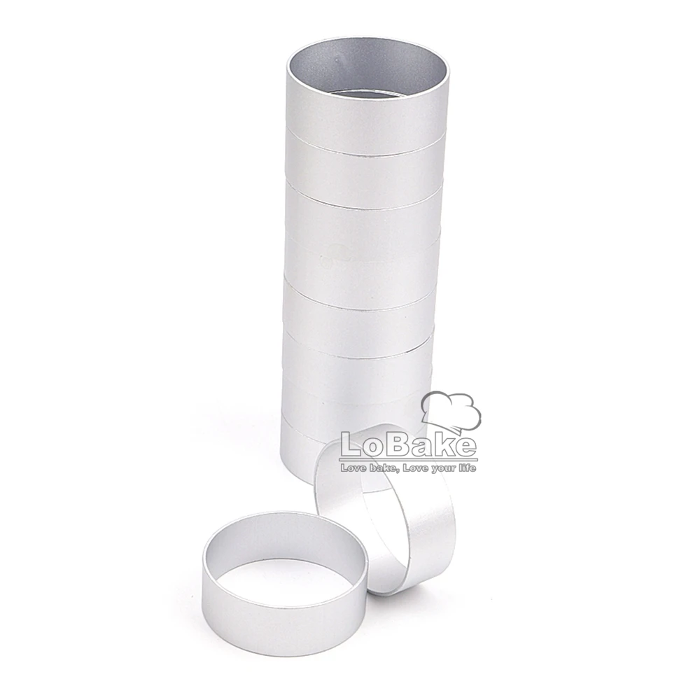 (10 шт./лот) высококачественная круглая форма из алюминиевого сплава для печенья