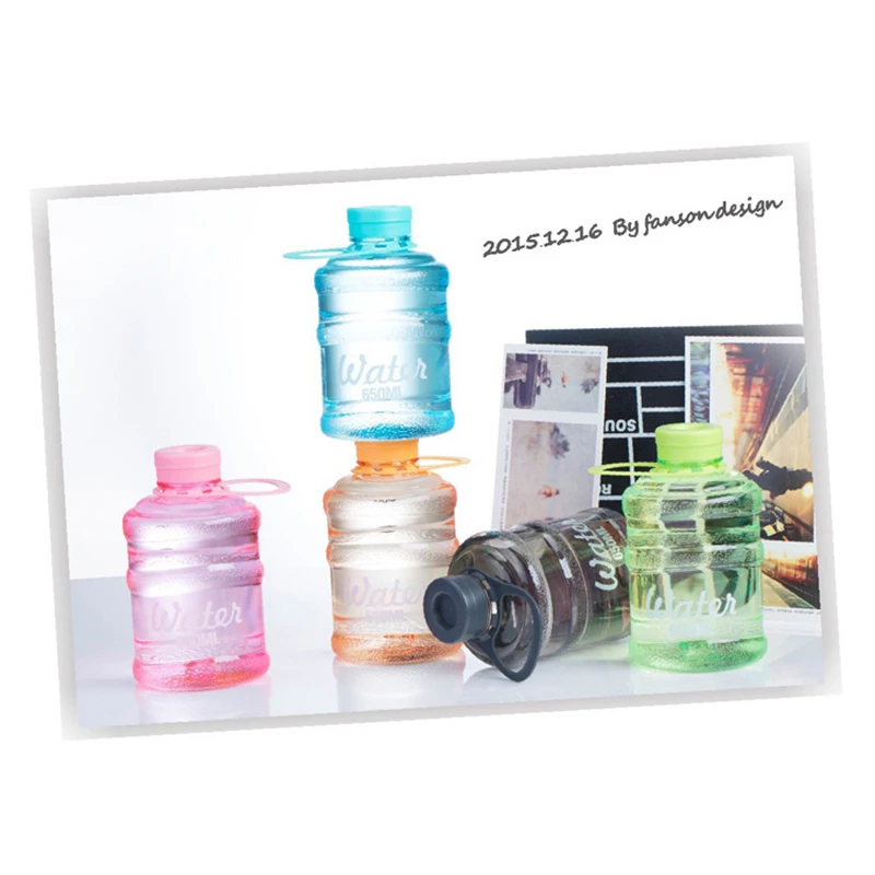 Large-capacity plastic cups Mini bucket Portable leak-proof hydro flask selladora de vasos plasticos | Дом и сад