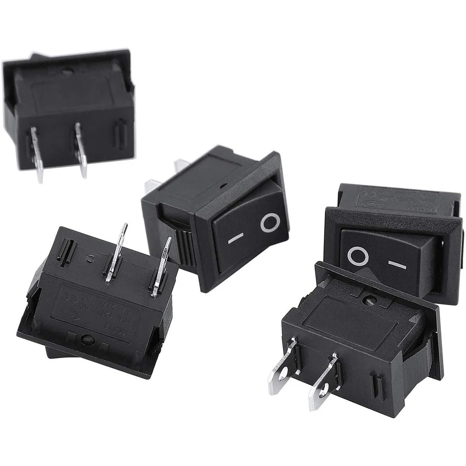 5 шт. клавишный переключатель контурный 2-контактный кнопка вкл./выкл. оснастка