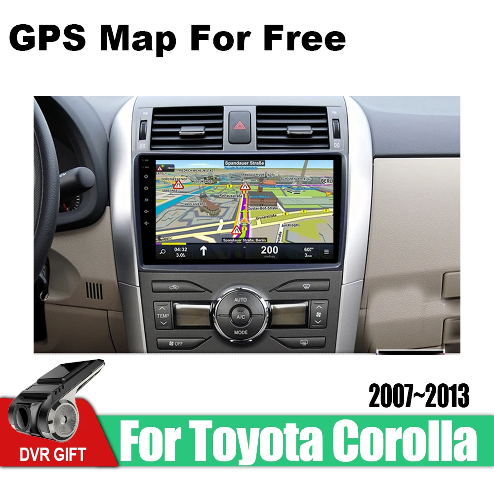 Мультимедийный плеер для Toyota Corolla E140 E150 2007 2008 2009 2010 2011 2012 2013 Android GPS навигация радио