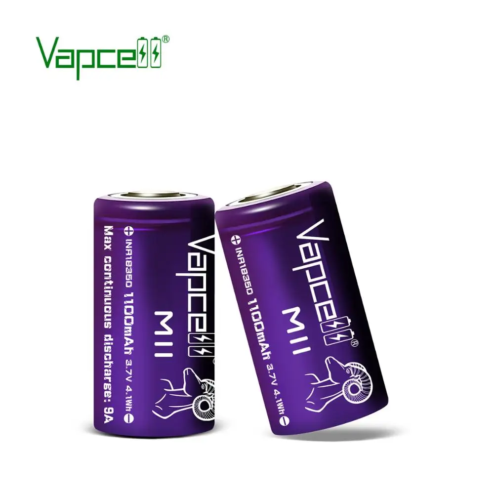 Бесплатная доставка Vapcell фиолетовый новая версия 18350 M11 1100mah 9a mooch/HKJ тест 3 7 V