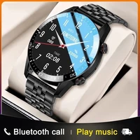 2021 bluetooth call smart watch men ip68 waterproof heart rate blood pressure full touch screen smartwatch sports fitness watch
