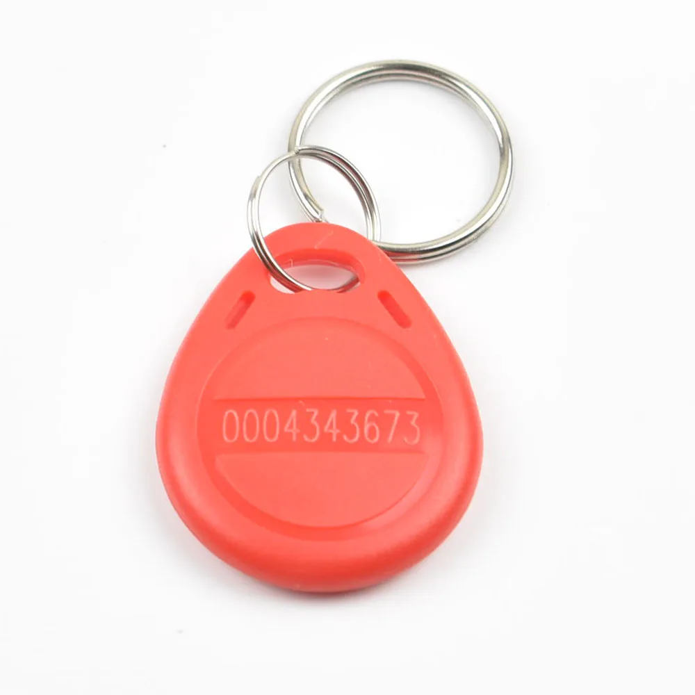 100 шт./пакет RFID брелоки 125 кГц бесконтактные ABS брелоки/для контроля доступа с
